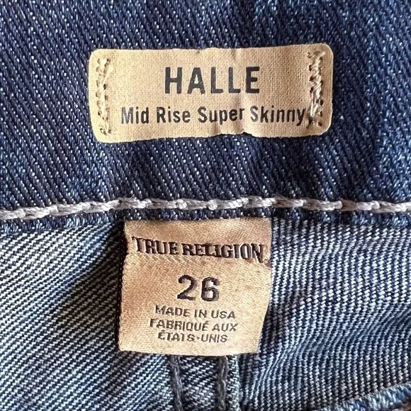 👖 True religion Halle mid rise super skinny jeans womens - Picture 7 of 9
